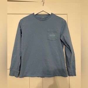 Boys Vineyard Vines holiday long sleeve pocket tee shirt 2017 Large like new